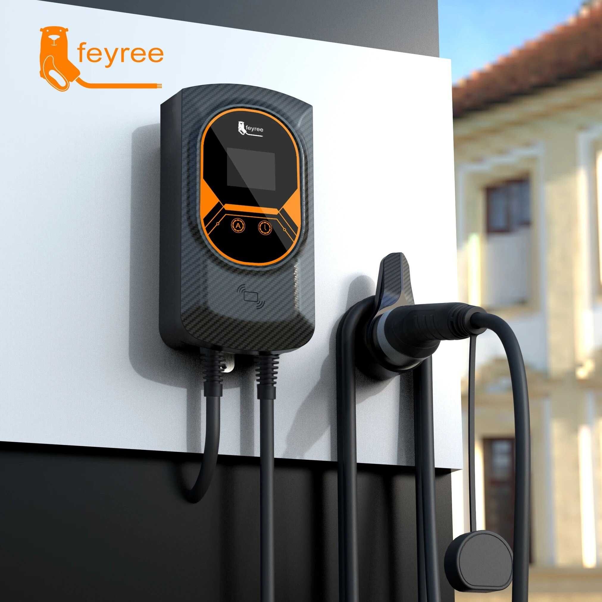 Зарядна станція 3х фазна Feyree 22KW 32A 380V Type 2 - Wi-Fi (додаток)
