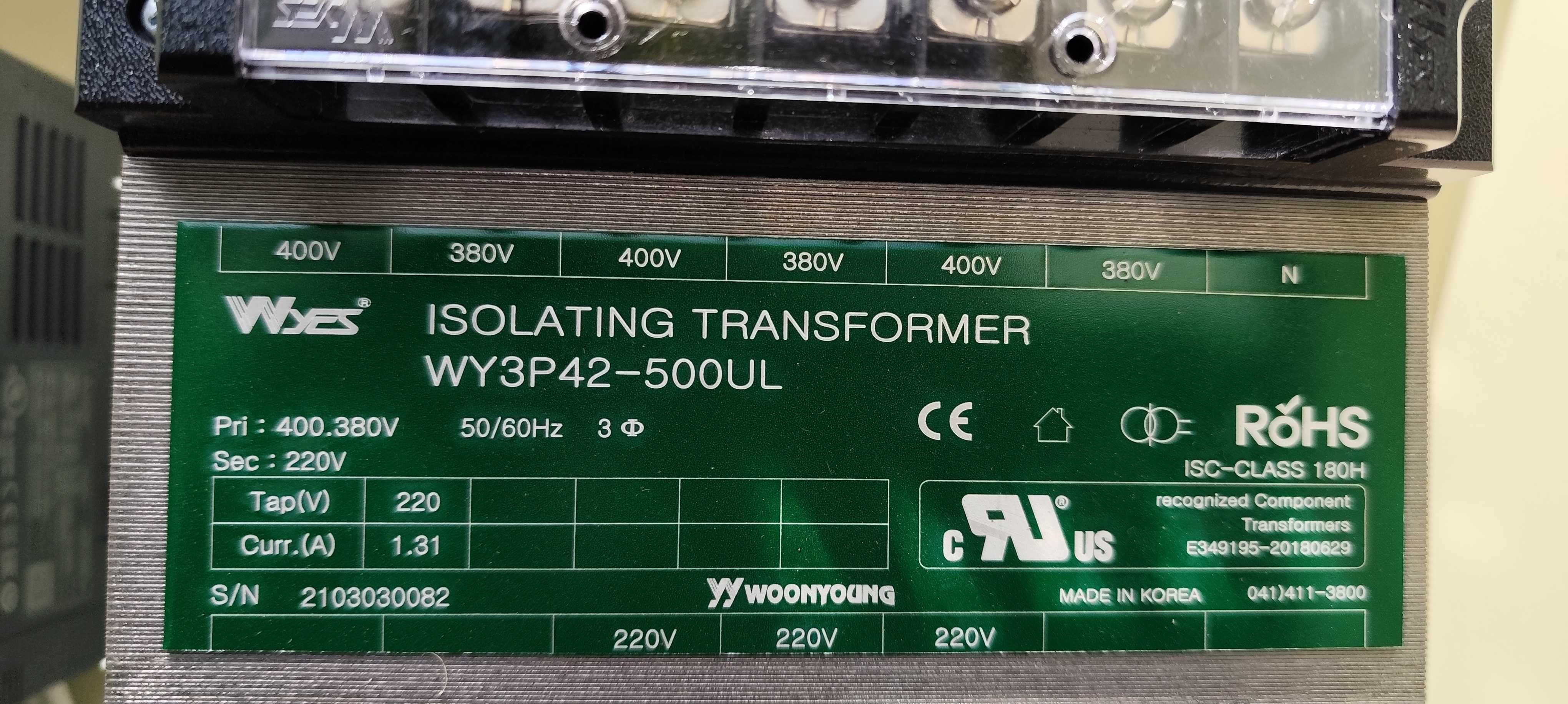 Szafa sterownicza  trafo separujące inwerter remote I/O VDC Logic I/O
