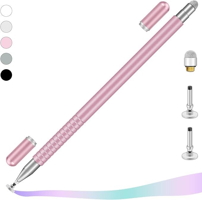 imoebel uniwersalny rysik do tabletu 2 w 1 stylus pen różowy