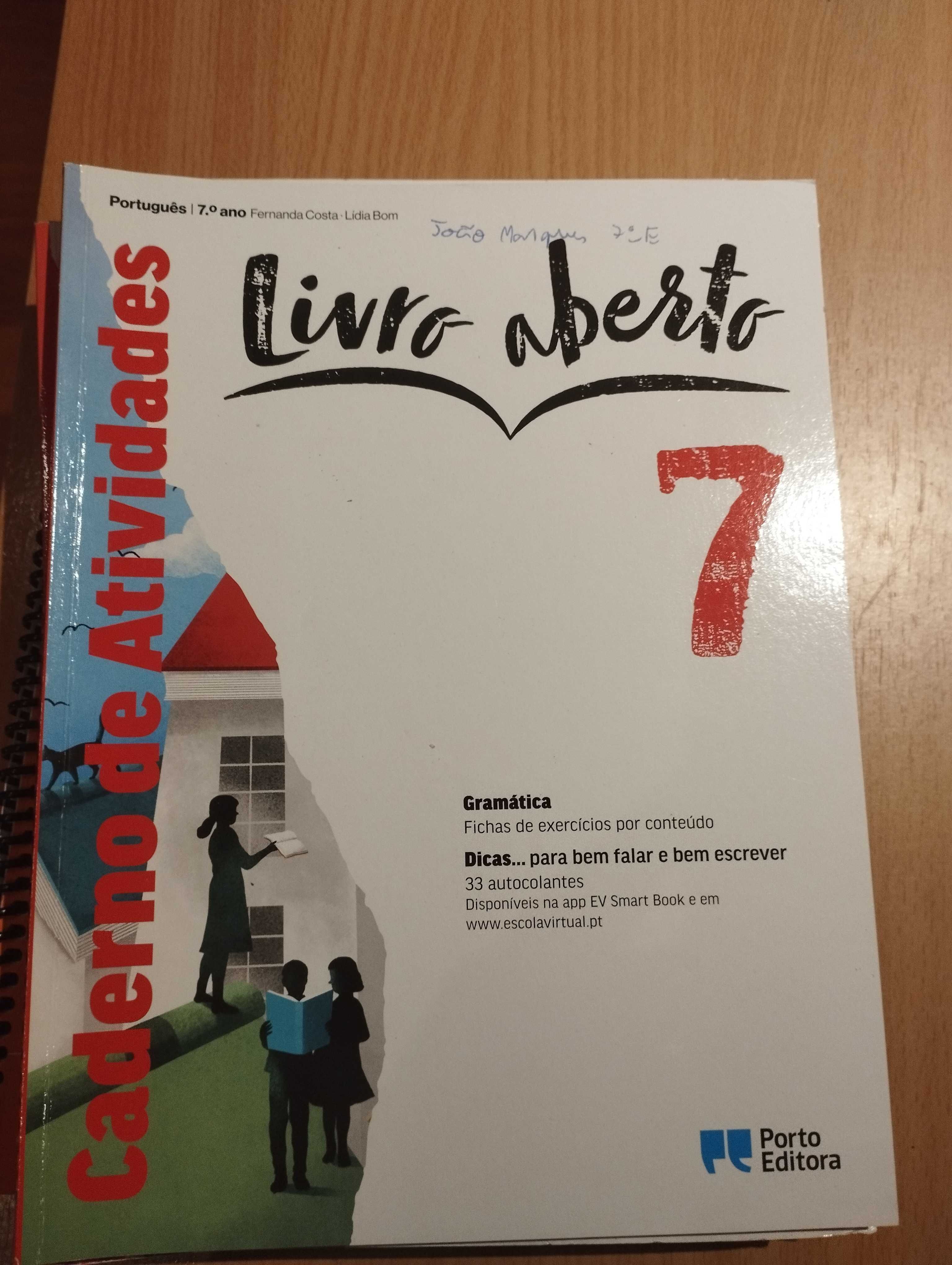 Livros de fichas 7 ano escola d. Pedro iv