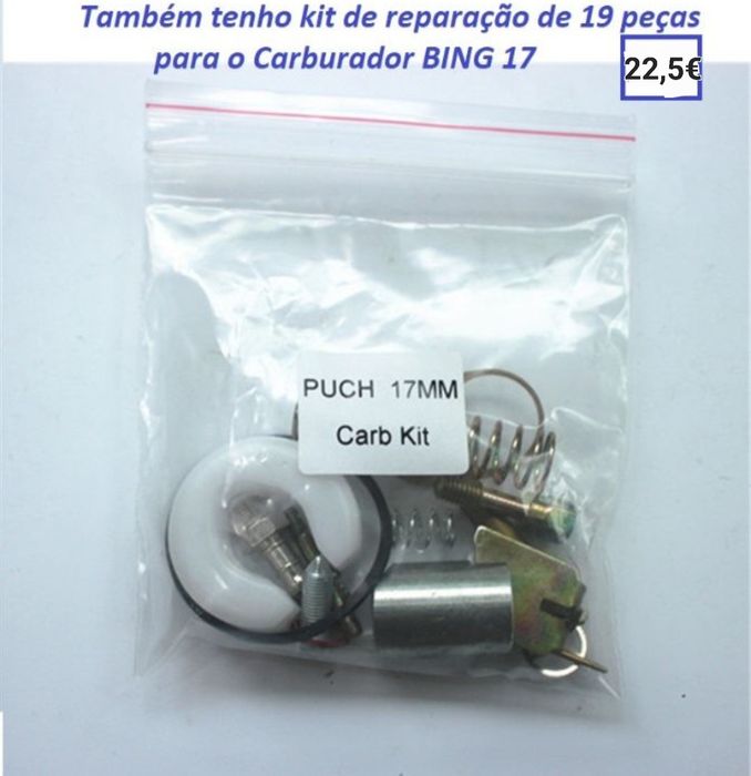 Carburador Tipo BING 12/15/17- NOVO