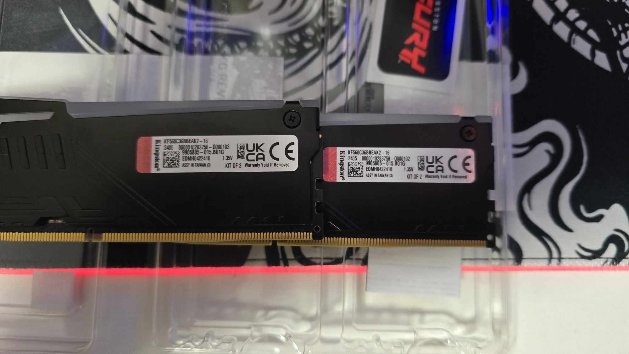 Оперативна пам'ять DDR5 32GB (4x8GB) 6000 MHz Kingston FURY