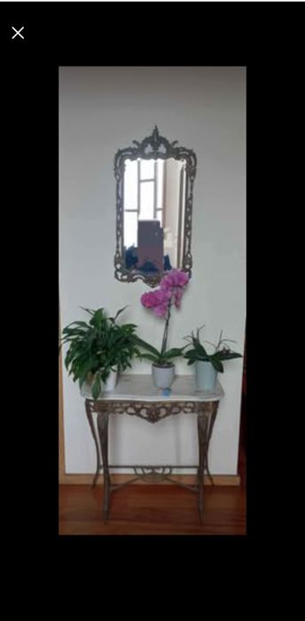 Cardencia consola movel de entrada com espelho antigo / vintage