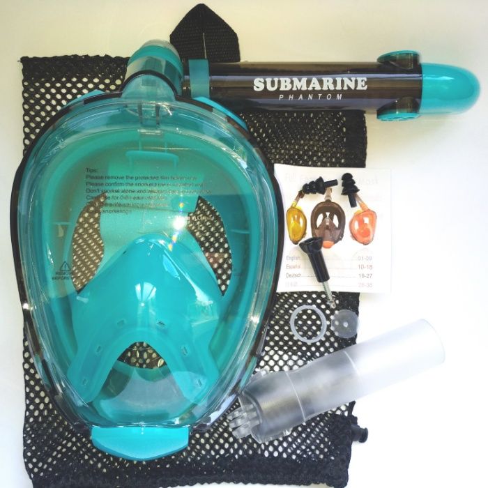 SUBMARINE маска подводная для плавания, дайвинга. От 9 лет. + Подарок!