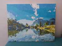 Картина "Весняні гори" 40х50 акрил, яскраві фарби