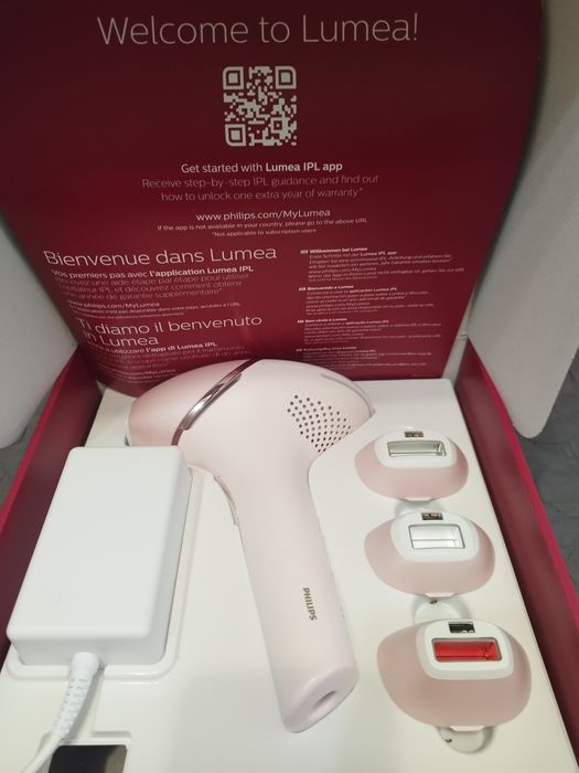 Depilator laserowy Philips Lumea 9 000 IPL BRI957/00 4 nasadki!