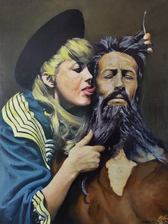 "Tentando a Simón del desierto", obraz olejny