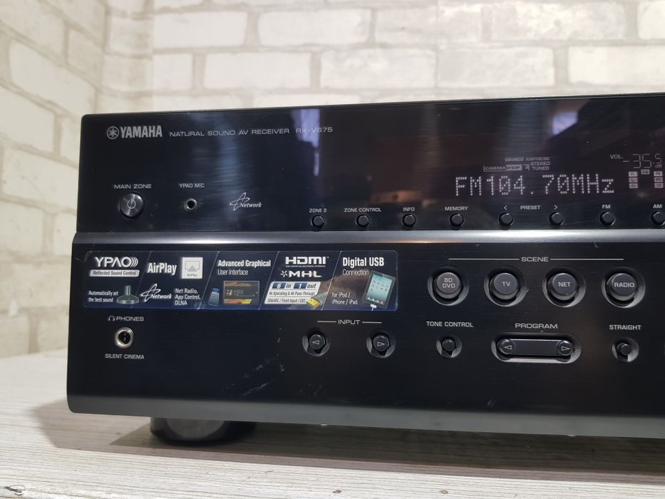 7.2 AV ресивер YAMAHA RX-V675, *7x125, HDMI, USB, 4K, б/у з Німеччини