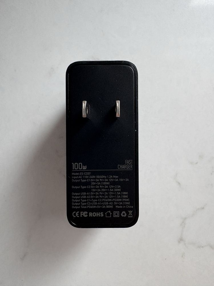 Ładowarka sieciowa Essager 100W – 2x USB-C, 2x USB-A