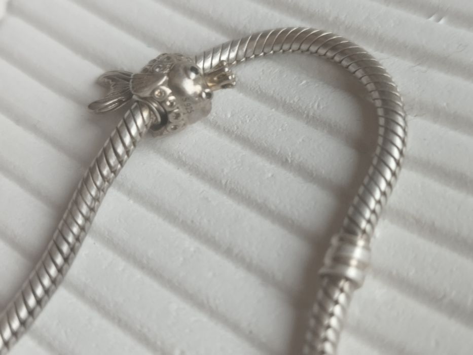 Браслет pandora с шариками.серебро 925