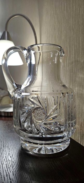 Вінтажний богемський кришталевий графін із 90-х