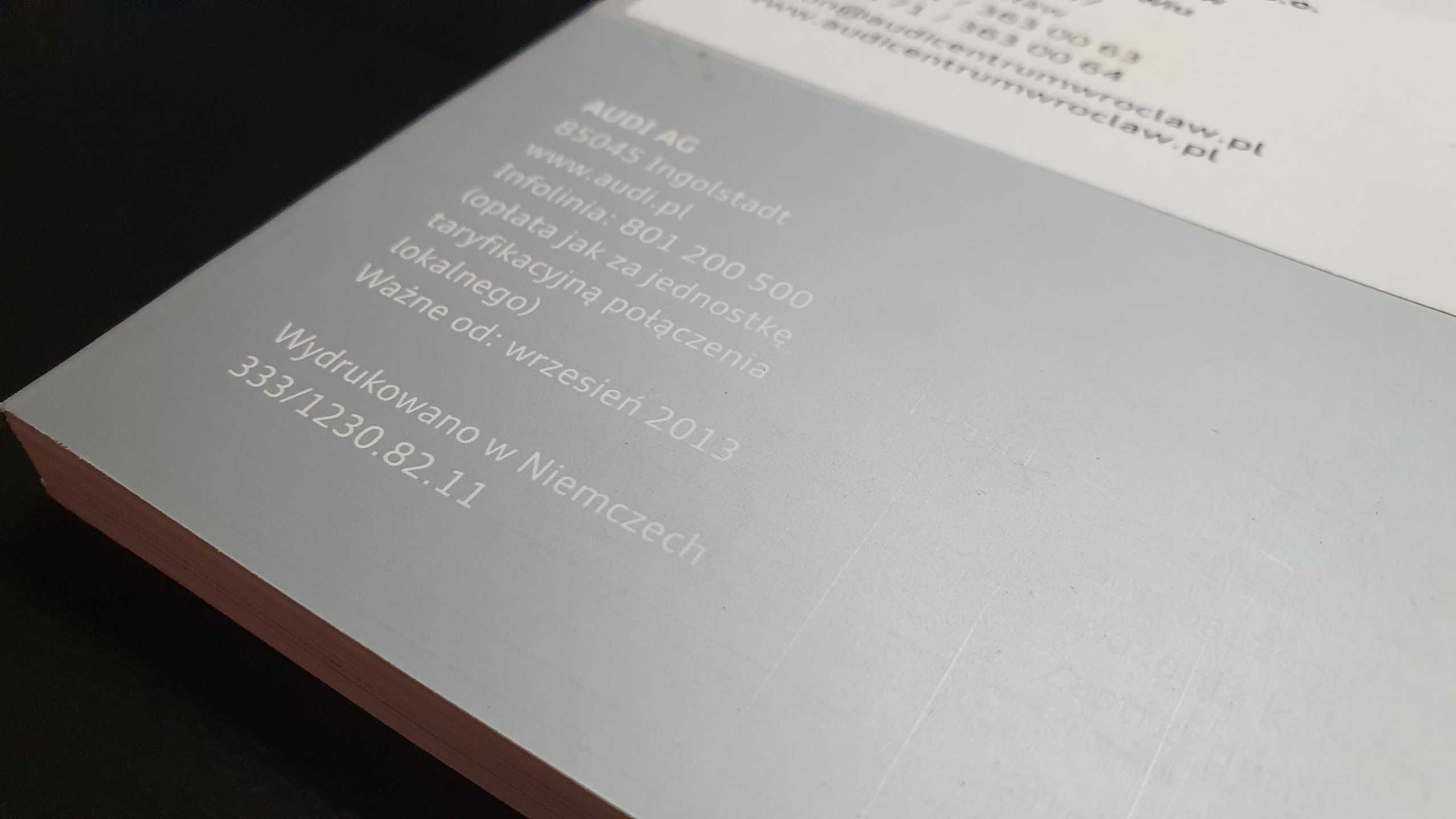 Prospekt Katalog Audi A8/A8L | PL 2013
