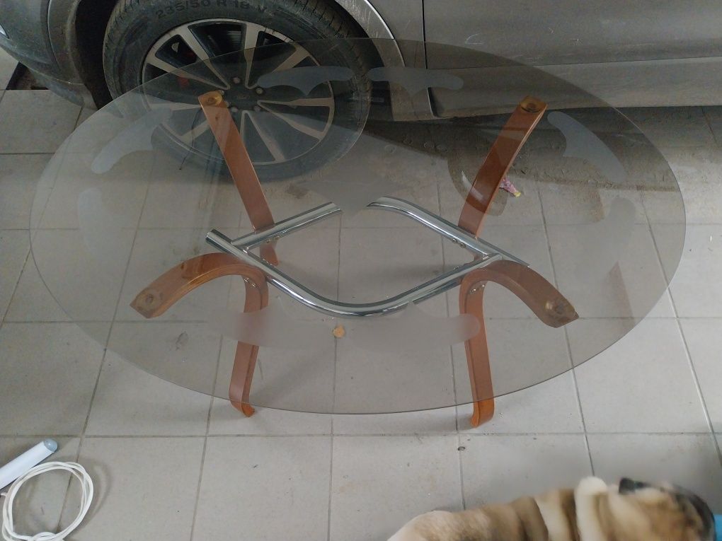 Stolik szklany okrągły