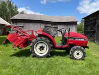 Mitsubishi MT165 4×4 + glebogryzarka 1,3 m. 590mth. Po serwisie.