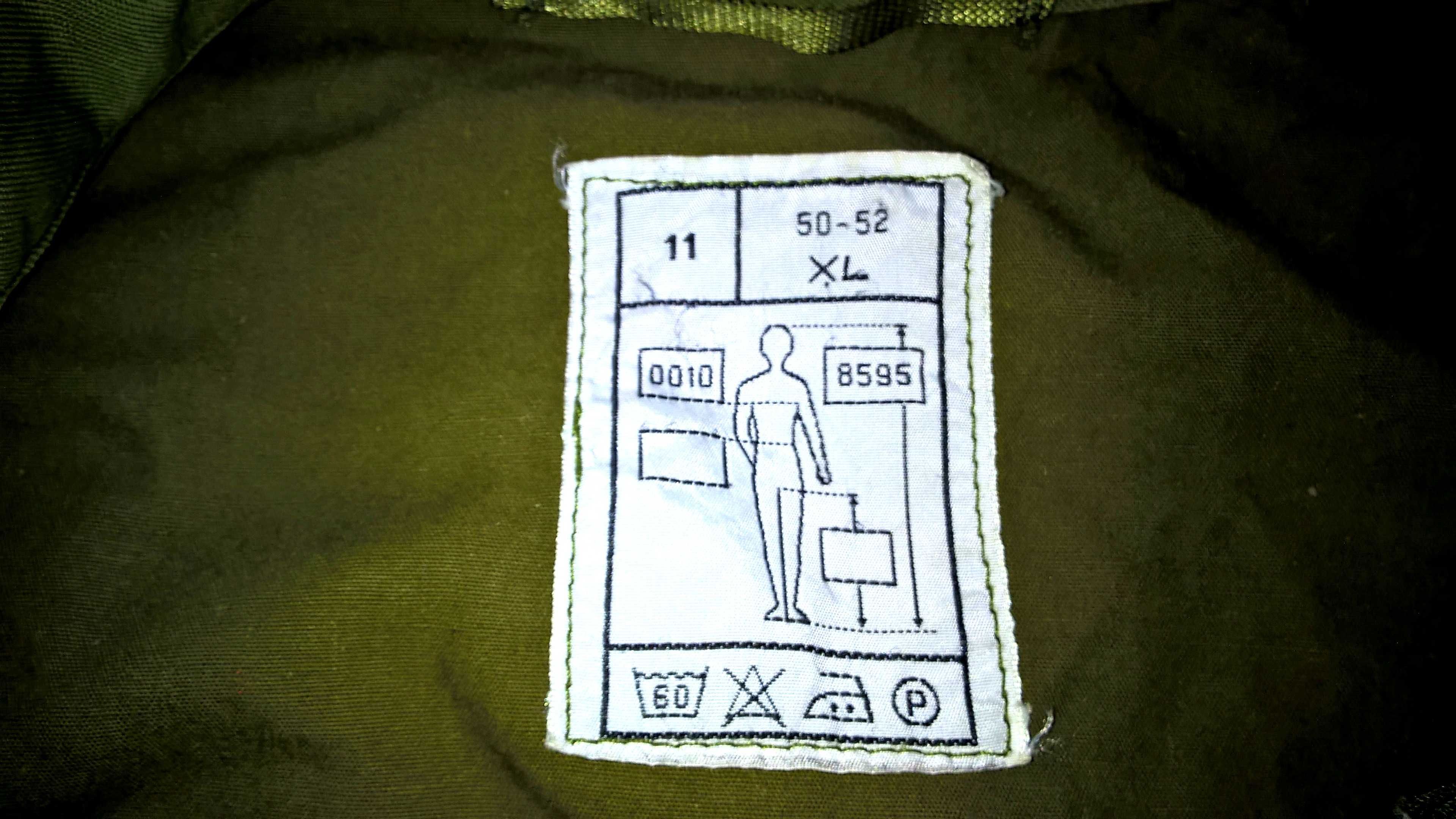 KURTKA wojskowa kamuflage NORWESKA  kapiszon i czapka zestaw
