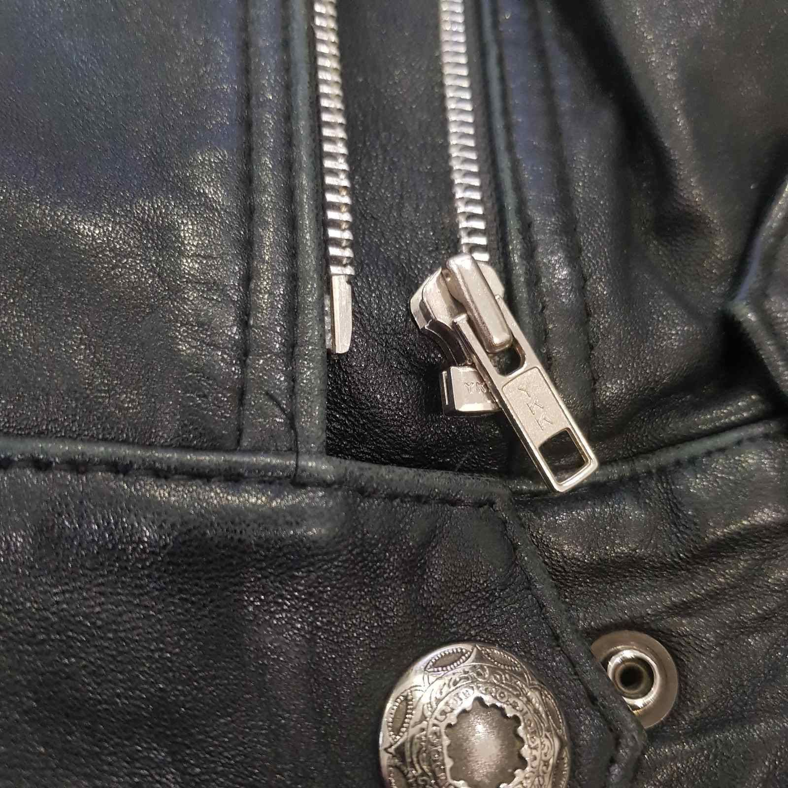 Кожаная куртка Косуха в стиле CHROME HEARTS