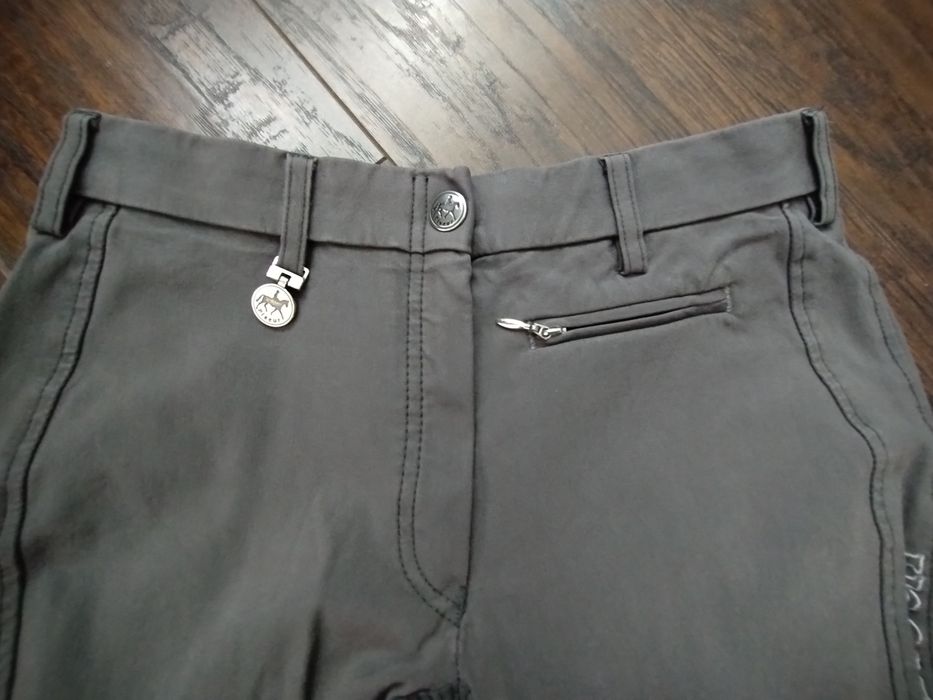 Bryczesy Pikeur szare z długim lejem S 36