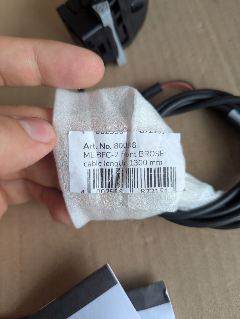 MonkeyLink Light Connect 100 Lux Przednie światło + wspornik Brose