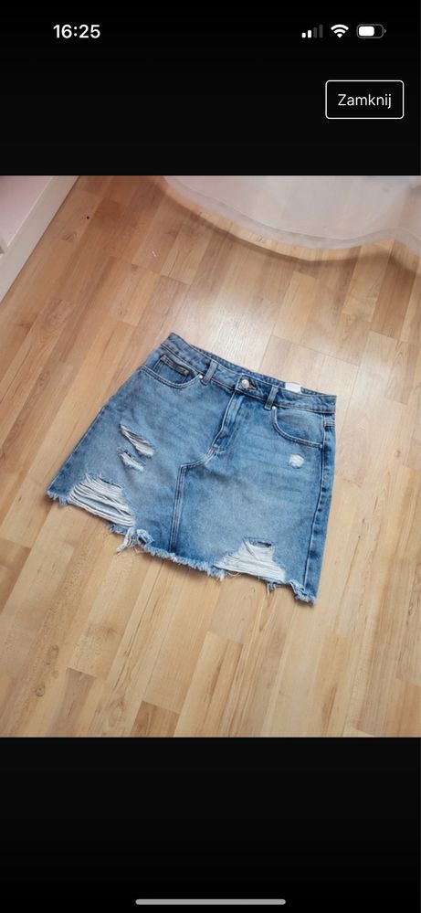 Spodniczka jeansowa mini Sinsay S