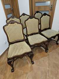 6 krzeseł na lwich łapach