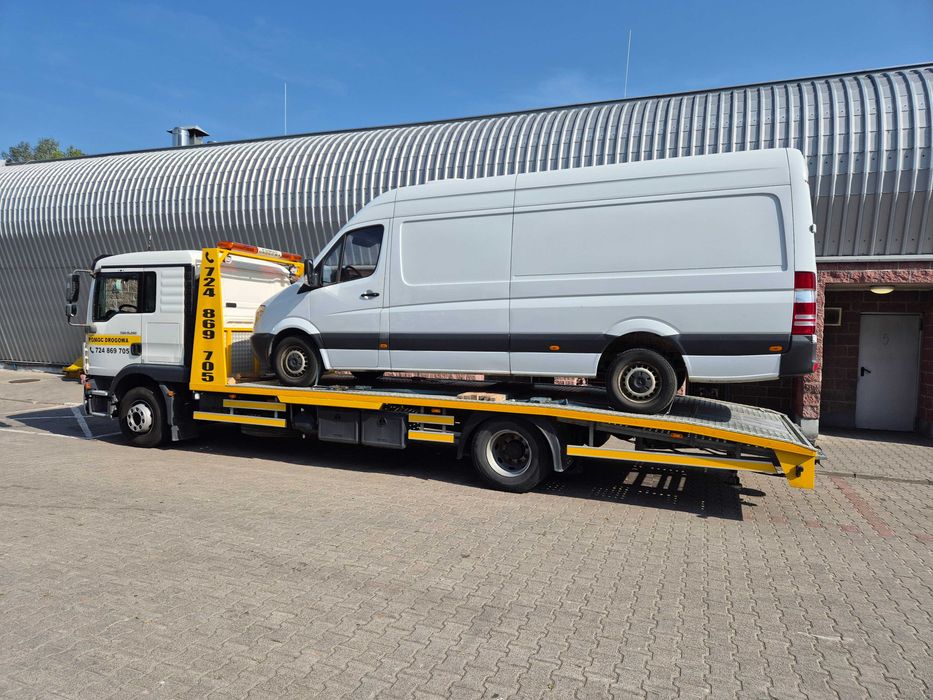 Pomoc Drogowa Laweta Transport dostawcze A4 S8 Wrocław Pietrzykowice