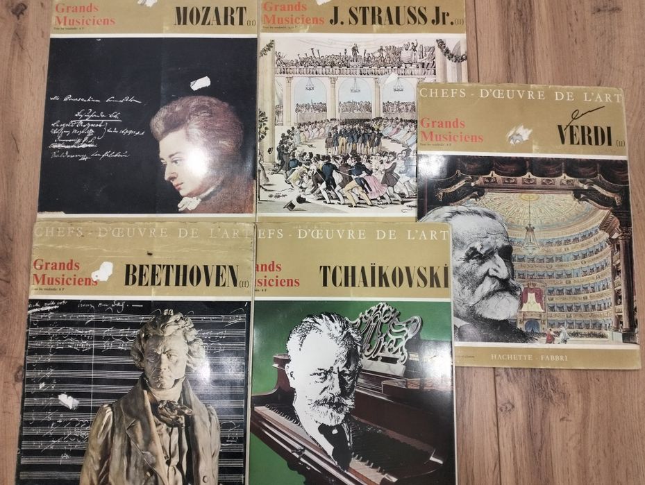 5 Discos de vinil Música Clássica