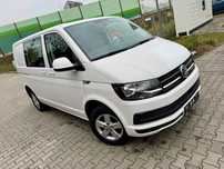 Volkswagen Transporter T6 automat DSG podwójne drzwi z obu stron Faktura VAT 23% kamera klimatyzacja podgrzewane siedzenia czujniki VW T6 webasto brutto drzwi x2 2.0 TDI 110KW 150KM skrzynia biegów automatyczna export  AUTOMAT T6 Kamera VW Transporter Bog