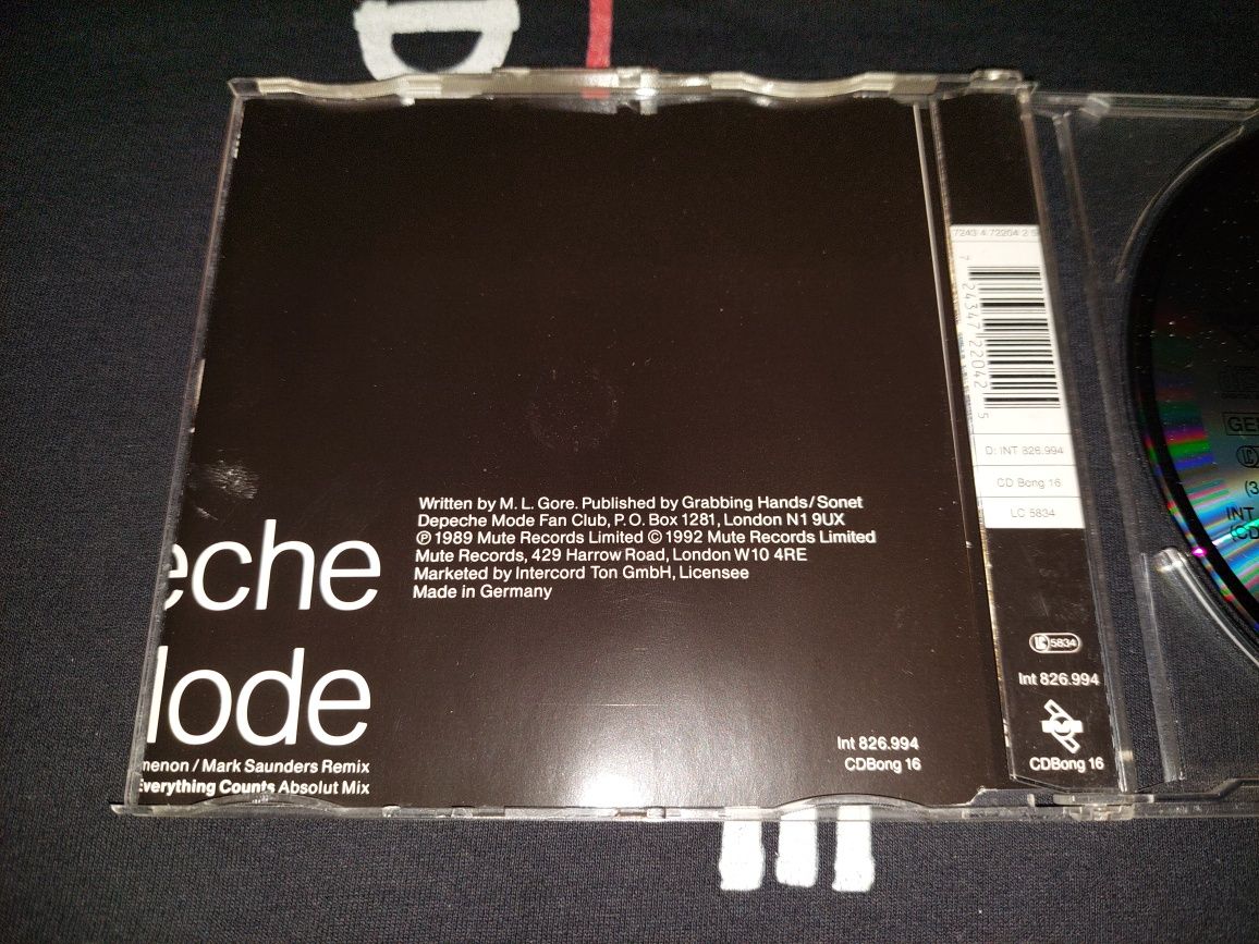 Depeche Mode Everything Counts Live Remix INT CD 1992/1995