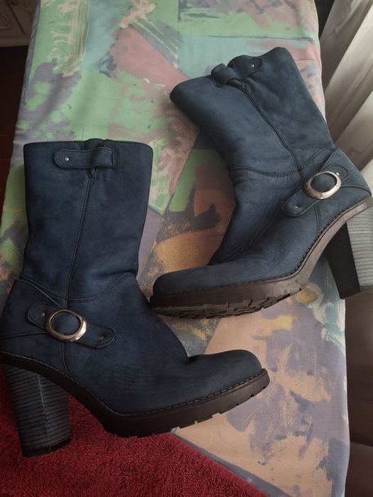 Сапожки замшеві ексклюзив