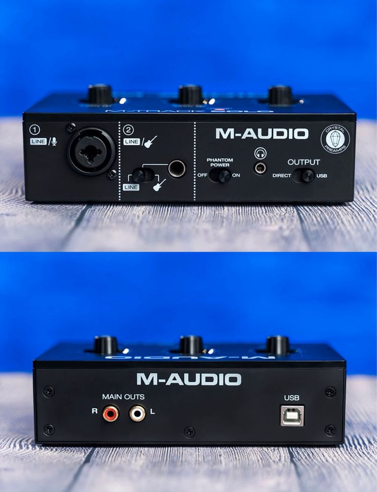 Звуковая карта - M-AUDIO M-Track SOLO, студийная, аудиоинтерфейс, USB