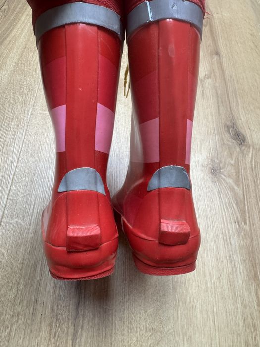 Ocieplane kalosze Tchibo 28/29 czerwone wkładka 18,5