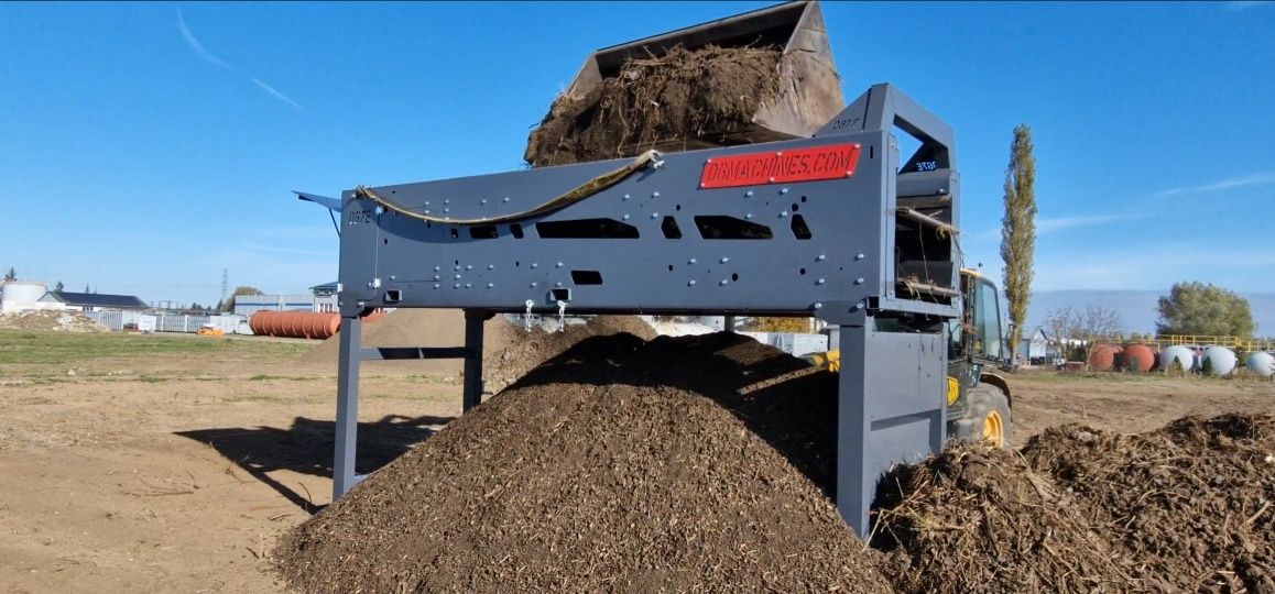 Producent przesiewaczy DG MACHINES. Przesiewacz DG7E, sita 4mb FILMY