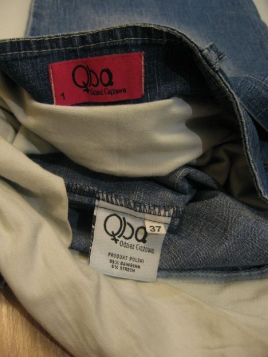 Mega wygodne spodnie jeansy CIĄŻOWE Qba - polska marka