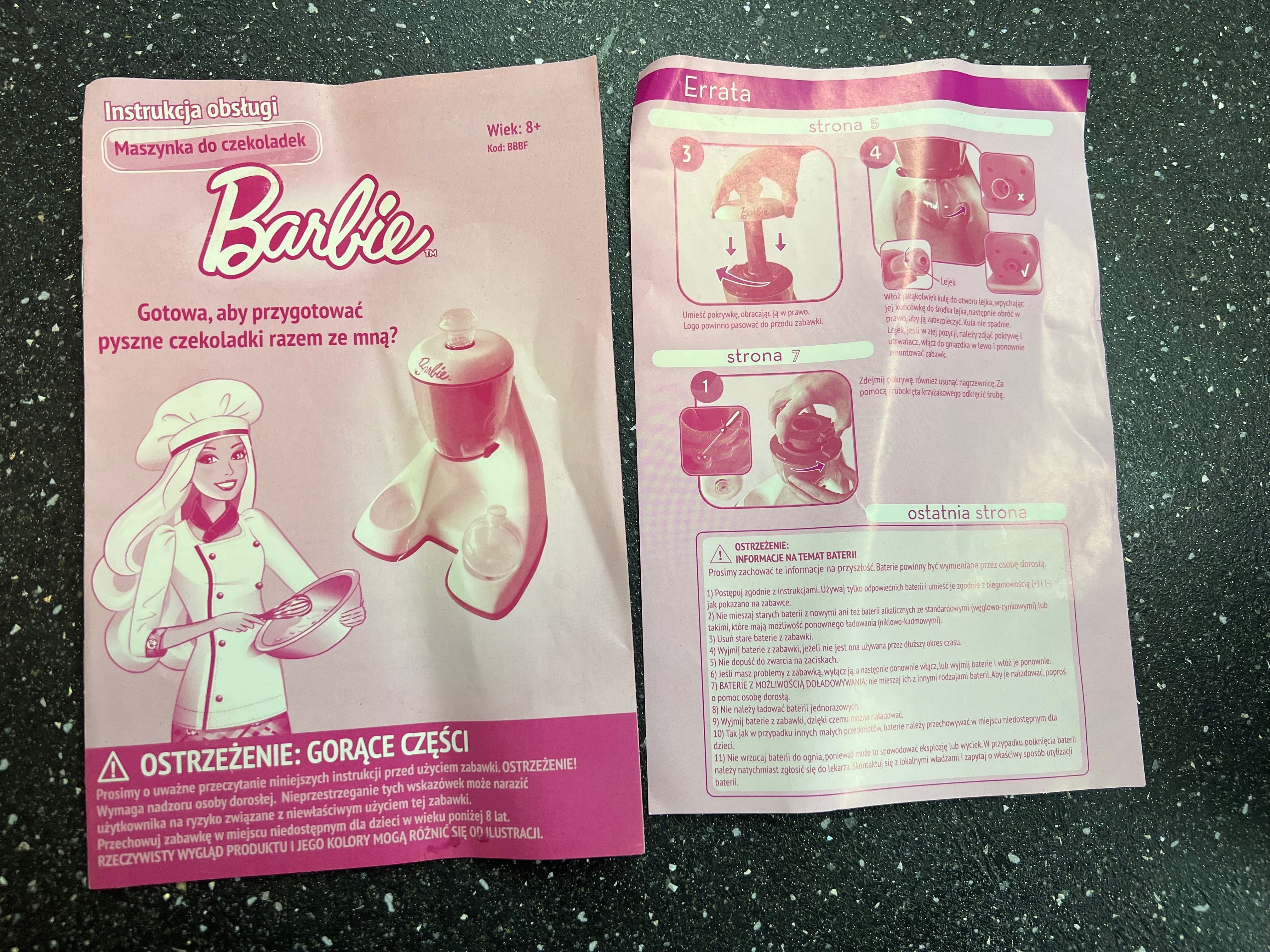 Maszynka do tworzenia czekoladek barbie kuchenne urządzenie