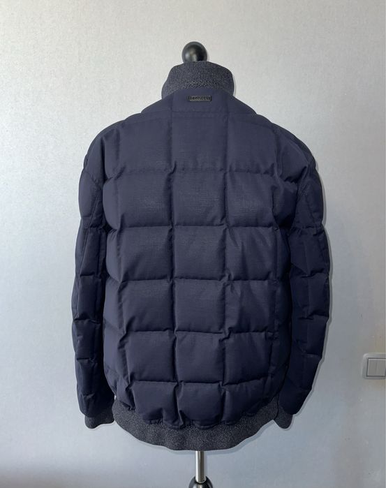 Пуховик-бомбер из шерсти Ermenegildo Zegna