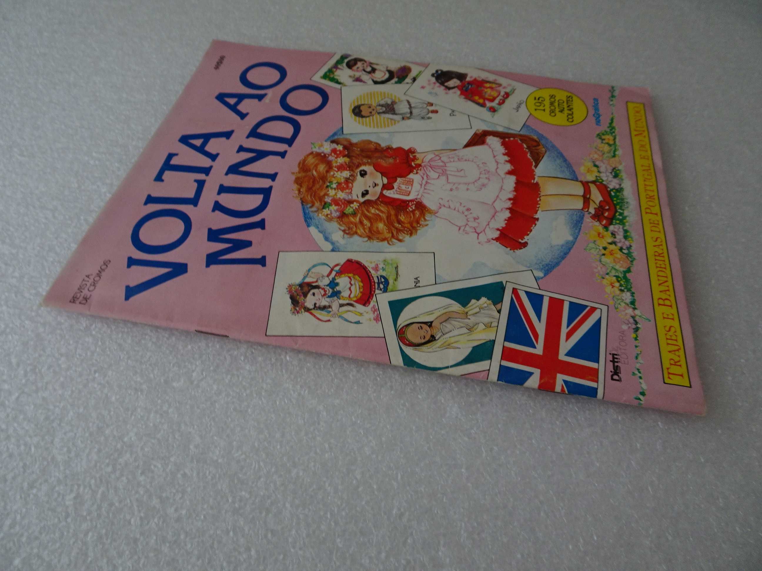 Caderneta de cromos completa Volta ao Mundo - Distri Editora