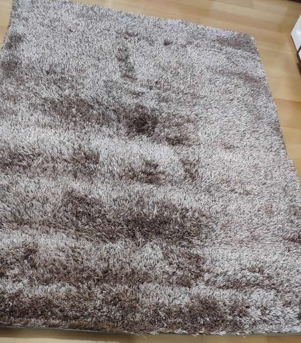 Tapete - tap shaggy star bege lurex 1.60 por 2.30 cm