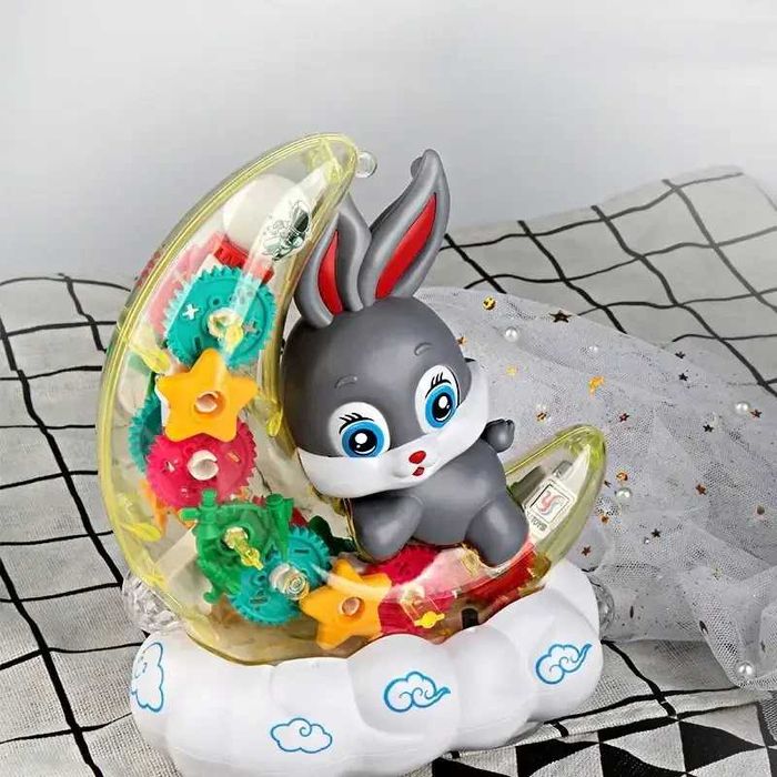 Дитячий музичний нічник «Зайка на Місяці» Moon Rabbit