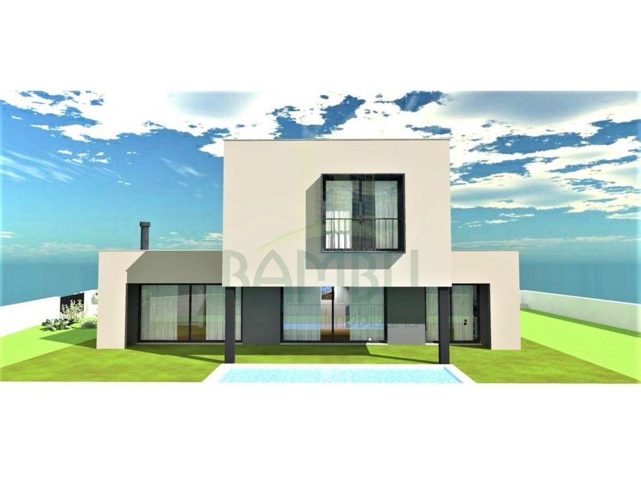Moradia T4 de Arquitetura Moderna em Início de Construção, para ven...