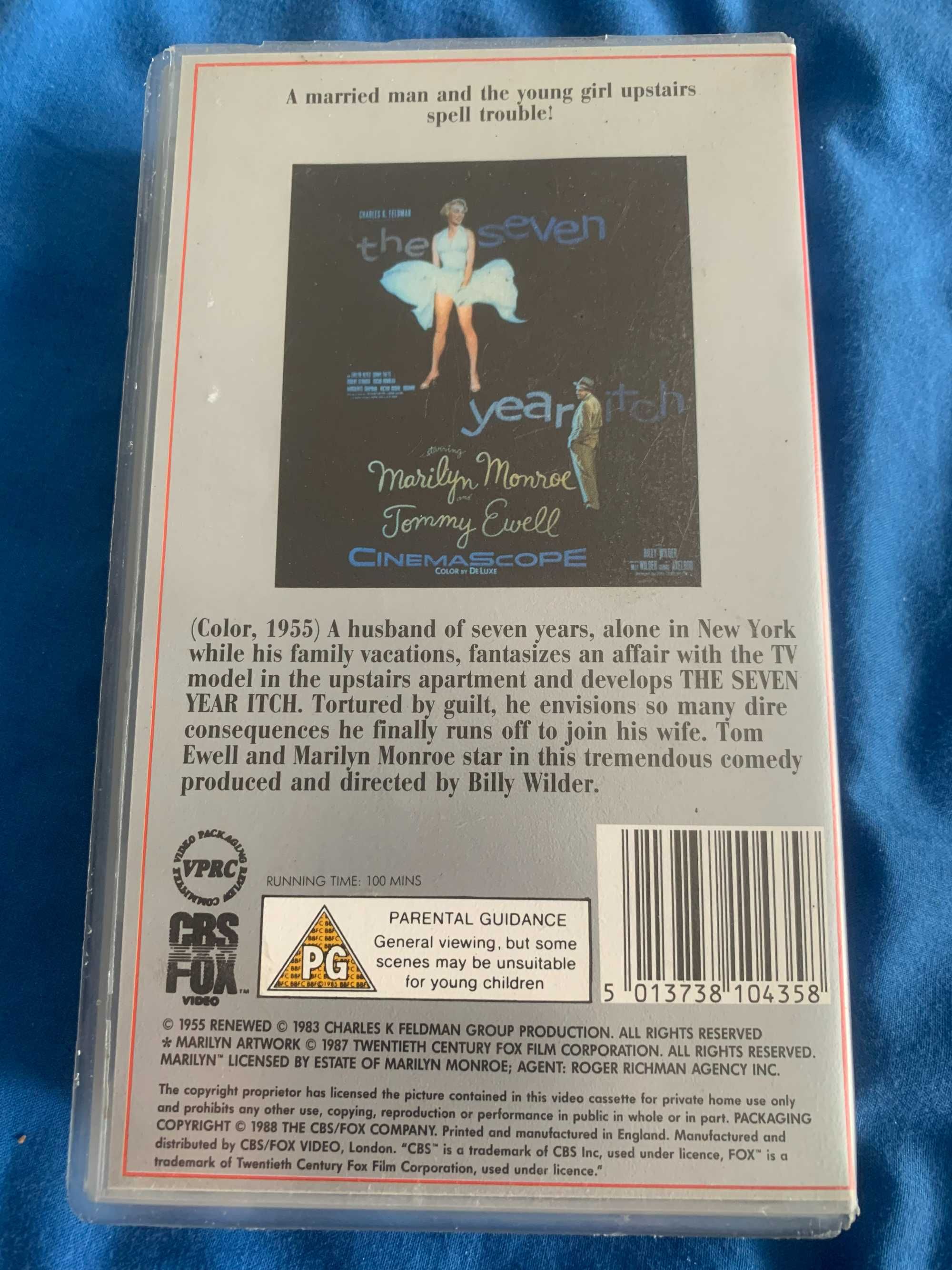 The Seven Year Itch Marilyn Monroe VHS