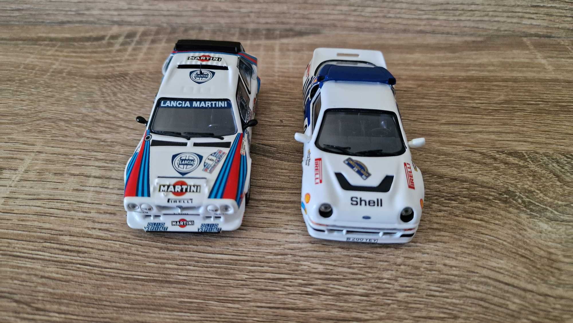 2 miniaturas Grupo B Lancia s4 e Ford RS200