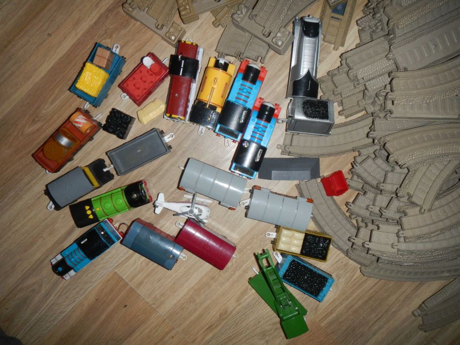 Trackmaster Tomek tory pociag zestaw zajezdnia myjnia Zwrotnica