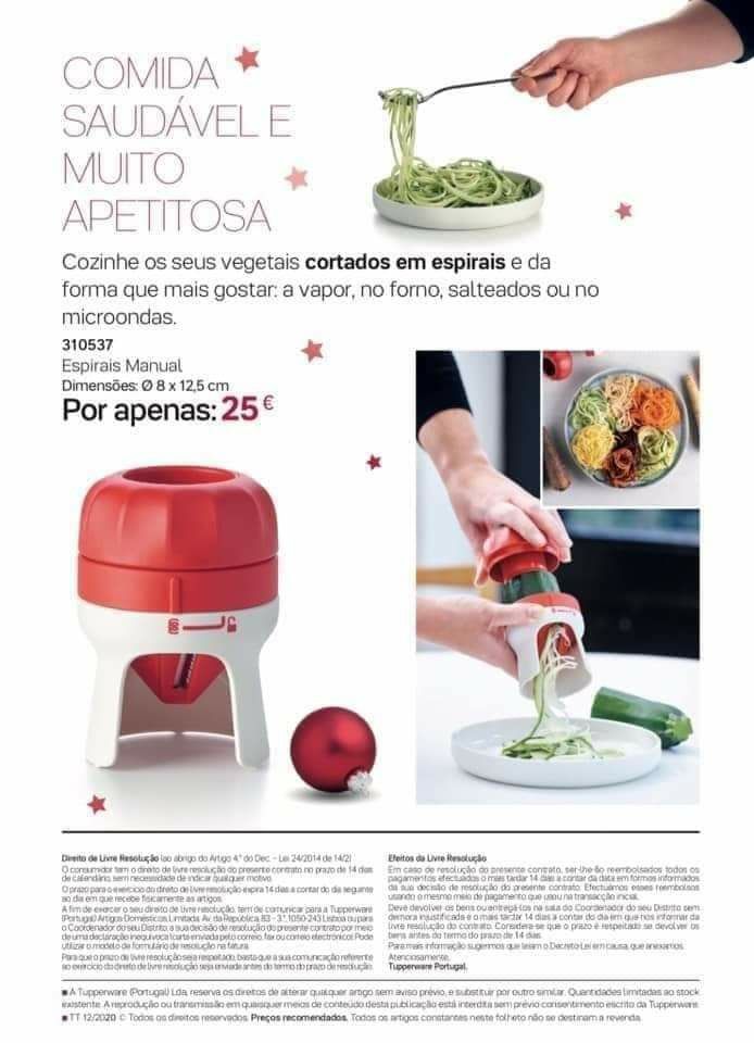 Espiral manual tupperware