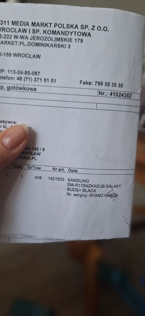 Słuchawki Samsung Galaxy Buds+ z dodatkowym etui