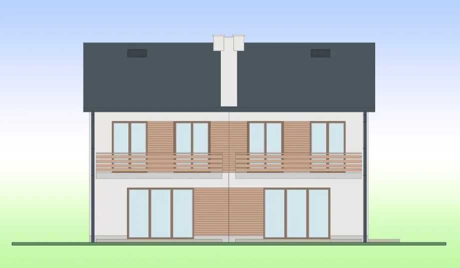 Pół bliźniaka w stan deweloperski działka 250 m2 prąd woda
