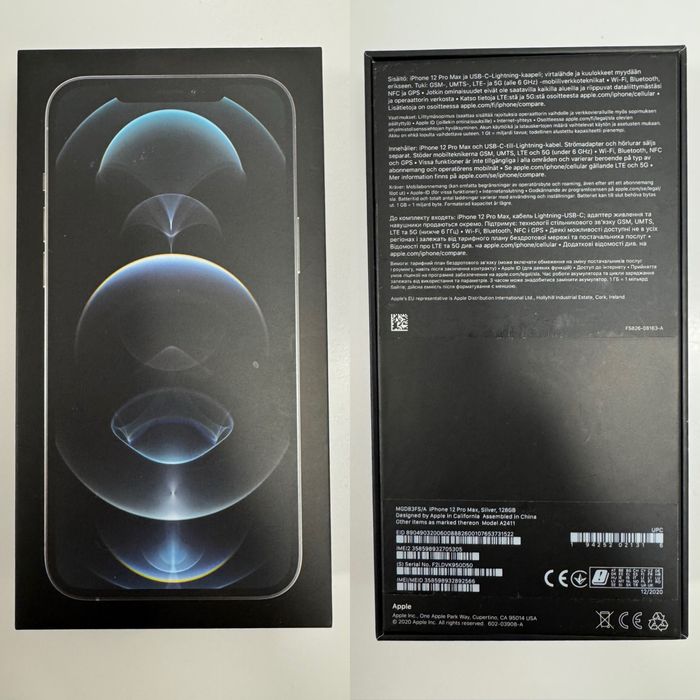 Iphone 12 pro max 128 silver