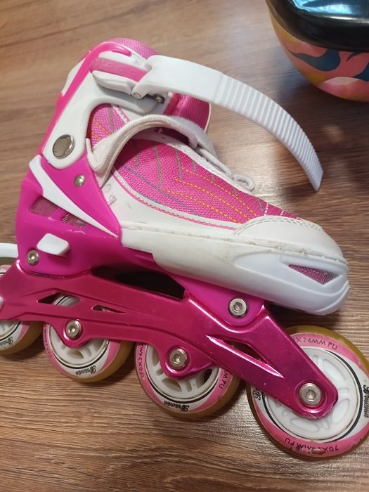 Ролики дитячі(дівчачі)+ захист, 6-9 років