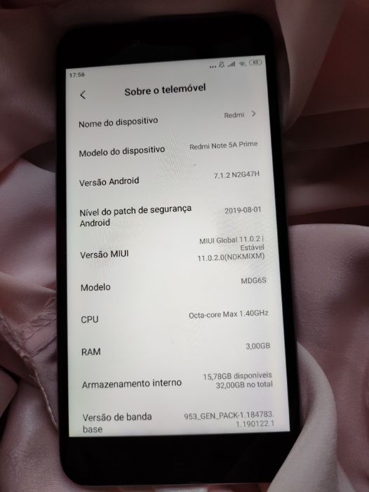 Telemóvel Xiaomi Redmi Note 5A Prime + Carregador+ Capa (Envio Grátis)