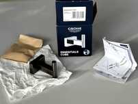 Wieszak GROHE 40511AL1 Essentials Cube Hard Graphite - nowy,oryginalny
