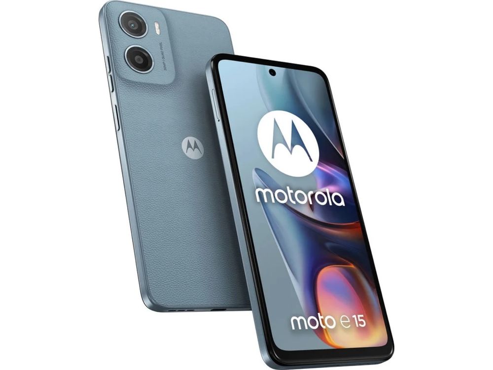 Telemóvel MOTOROLA Moto E15 (6.67'' - 2 GB - 64 GB - Azul Claro)